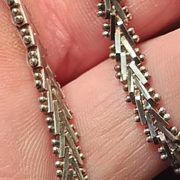 Vintage Taxco Sterling Silver 6.5 Inch Women's 18 Gram Fancy Link Bracelet - Picture 7 of 10